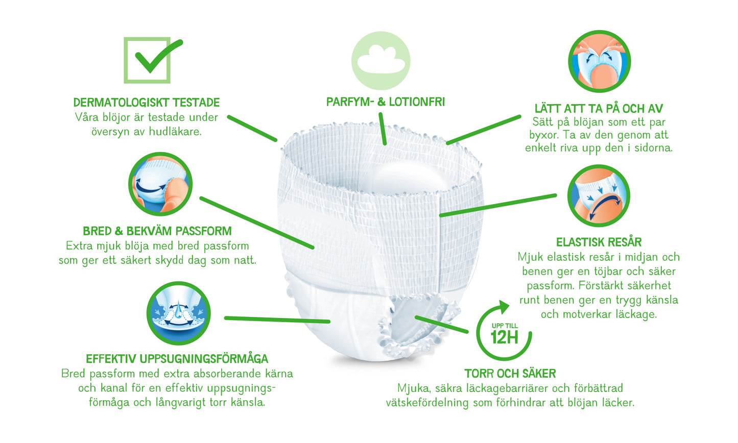 Byxblojor Size 4 Baby Pull-Up Diaper Pants, 8-14 kg, 42 pcs - Image 2