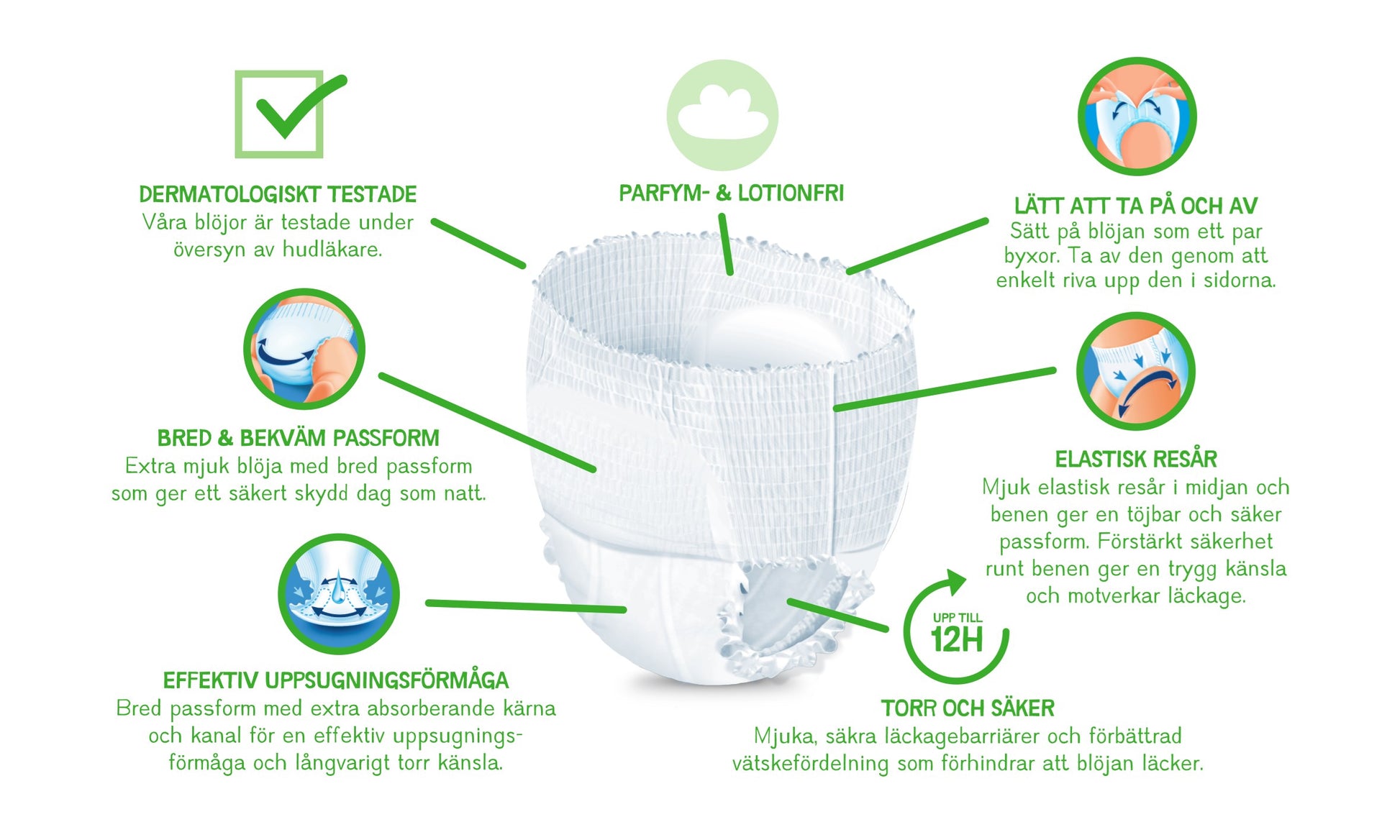 Byxblojor Size 4 Baby Pull-Up Diaper Pants, 8-14 kg, 42 pcs - Image 2