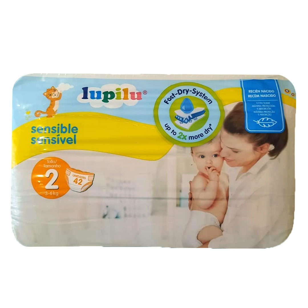 Lupilu Sensible 2 Baby Diapers, 42 pcs, 3-6 kg