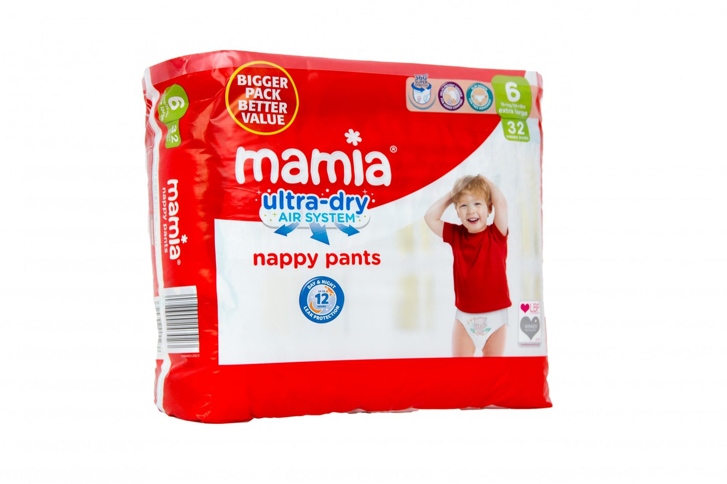 Mamia 6 Baby Pull-Up Diaper Pants, 32 pcs, 16+ kg - Image 2