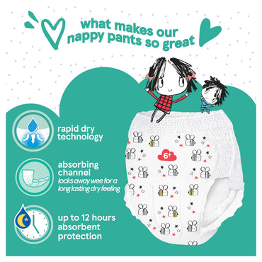 Fred & Flo Easy Fit 6+ Baby Pull-Up Diaper Pants, 32 pcs, 18+ kg - Image 2