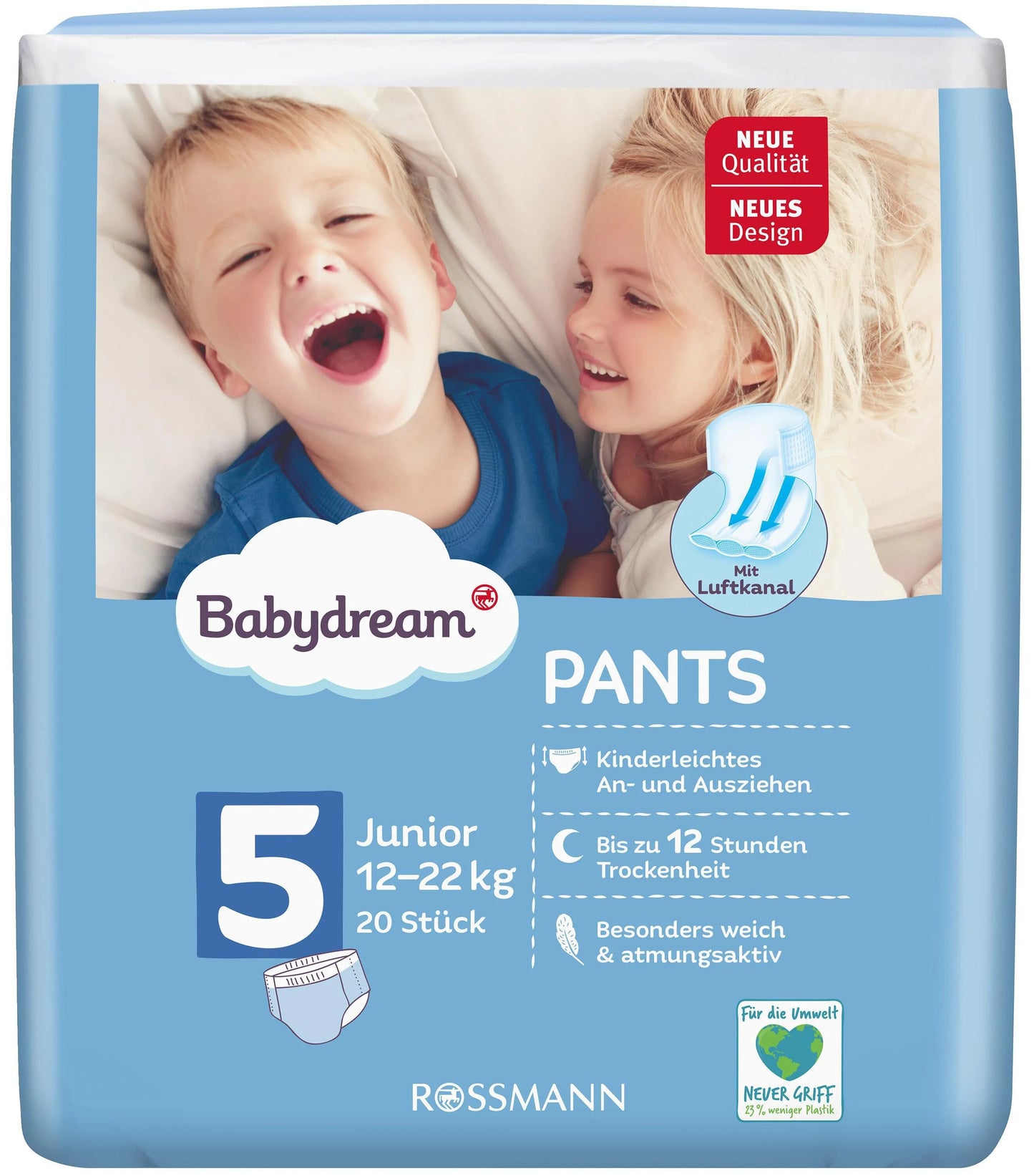 Babydream Size 5 Baby Pull-Up Diaper Pants, 20 pcs, 12-22 kg
