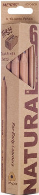 Marco 6050-6CB HB Jumbo Pencil Set with Sharpener, 6 pcs