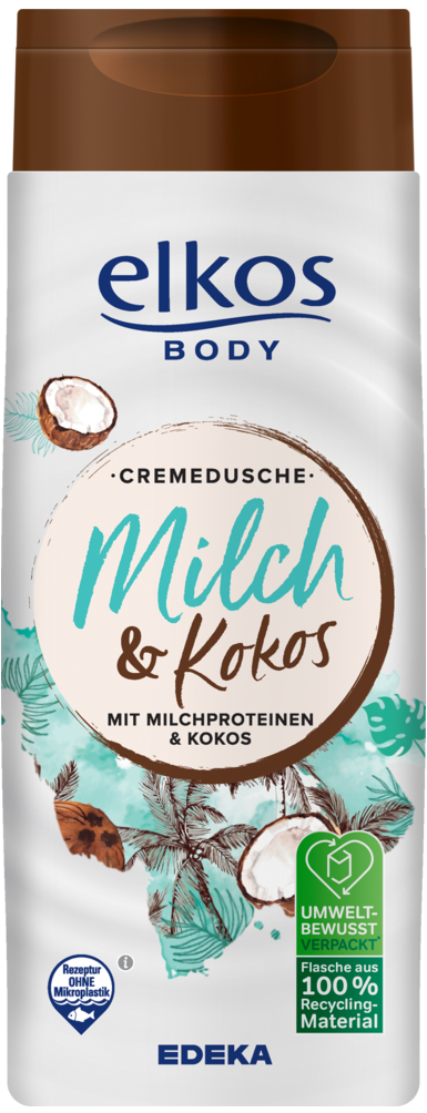 Elkos Milk & Coconut Shower Gel, 300 mL
