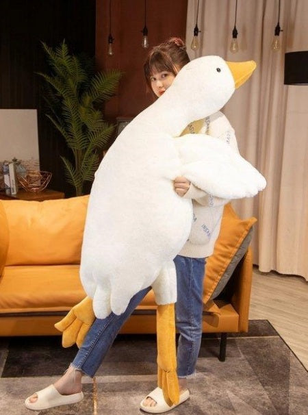 ZB-1008-160 Hugging Goose Plush Pillow Toy without Filling, 160 cm - Image 2