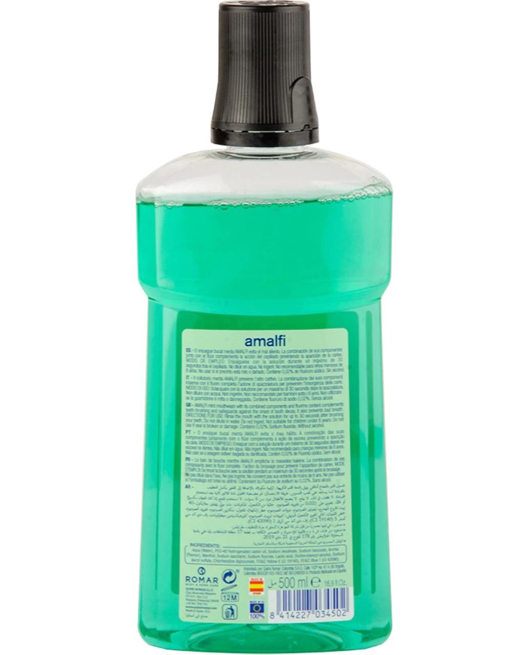 Amalfi Menta Mint Mouthwash, 500 mL - Image 2