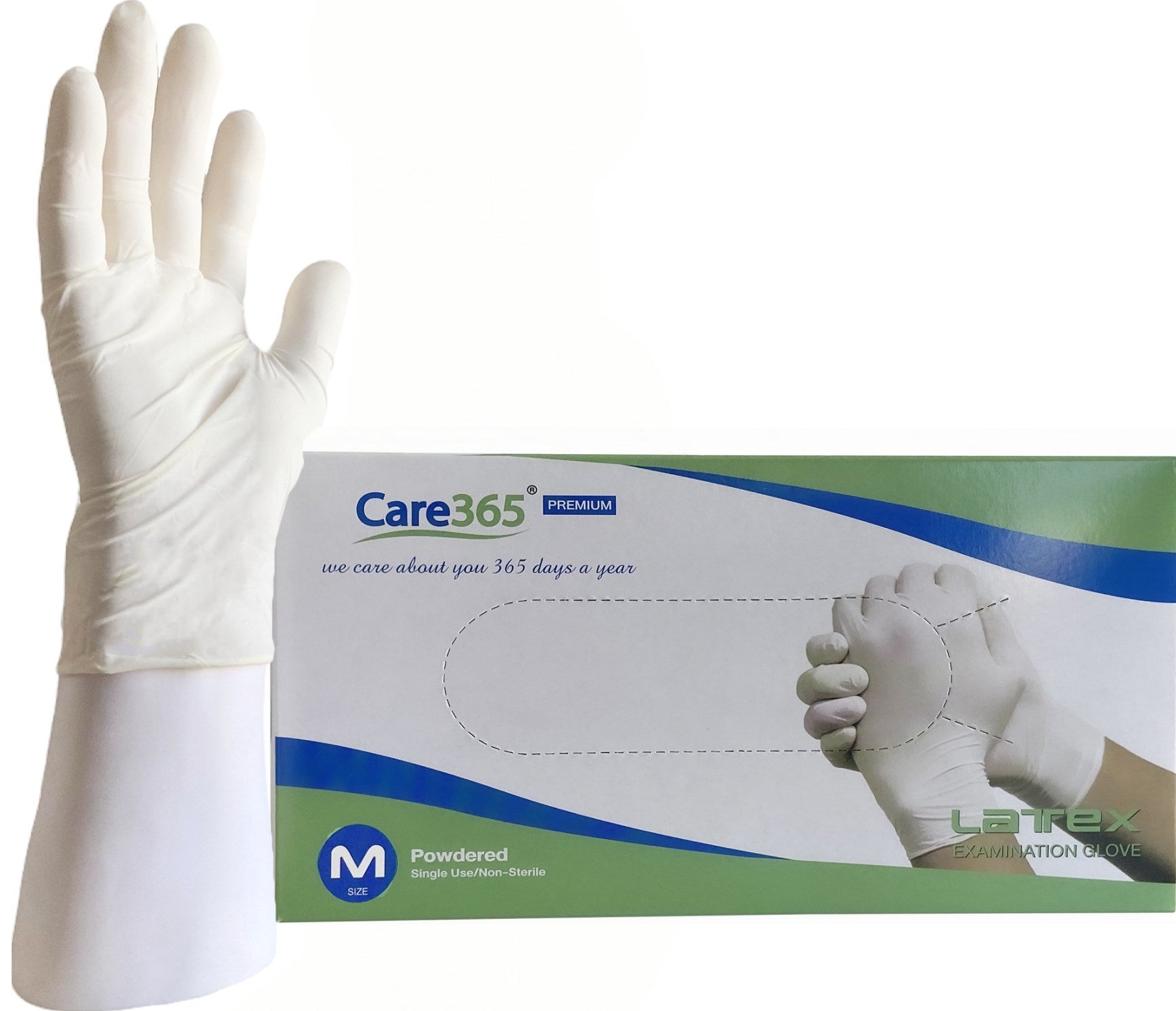 Santex Latex Medical Gloves Size M, 100 pcs - Image 3