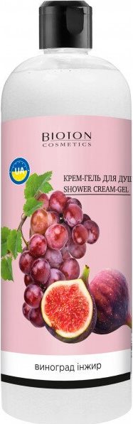 Bioton Cosmetics Grape & Fig Shower Cream Gel, 1 L