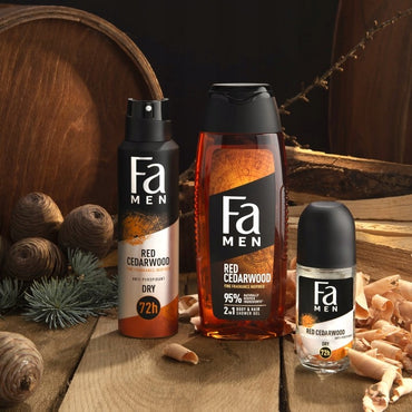 Fa Red Cedarwood Men's Roll-On Deodorant, 50 mL - Image 2