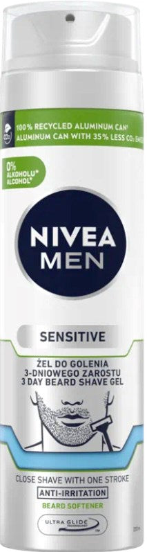 Nivea Men 3-Day Beard Shaving Gel, 200 mL