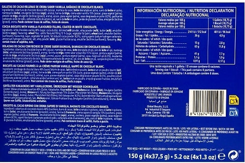 Rechok Cocoa Cookies with White Chocolate, 150 g - Image 3