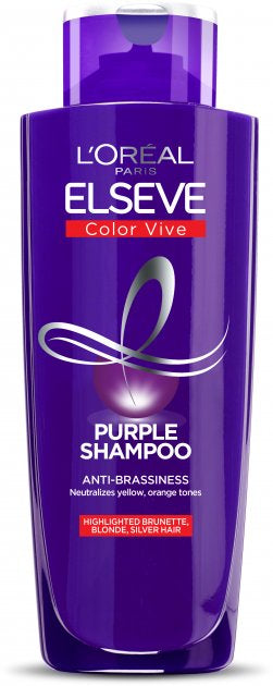 Elseve Purple Toning Shampoo for Lightened, Highlighted & Silver Hair, 200 mL