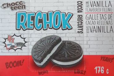 Rechok Cocoa Cookies with Vanilla-Flavored Filling, 176 g - Image 2