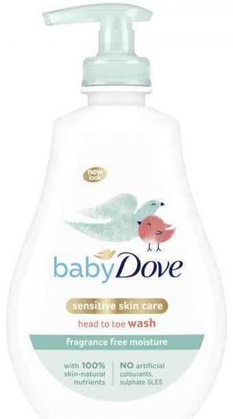 Dove Baby Fragrance-Free Moisturizing Kids Shower Gel, 400 mL