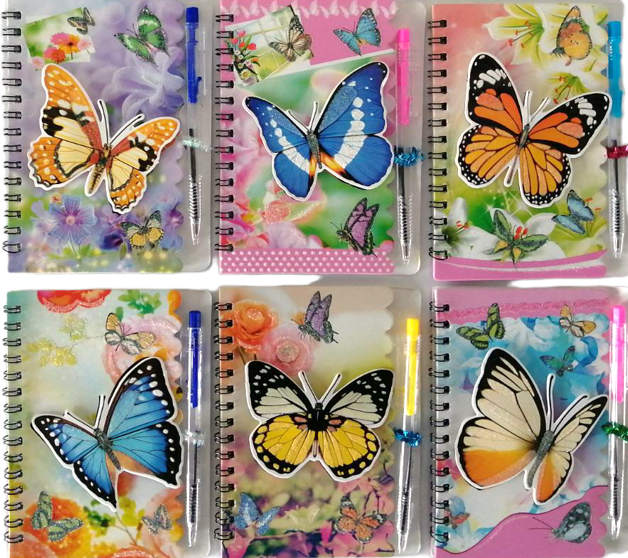 Kids A6 Notebook with Pen, 36 Sheets