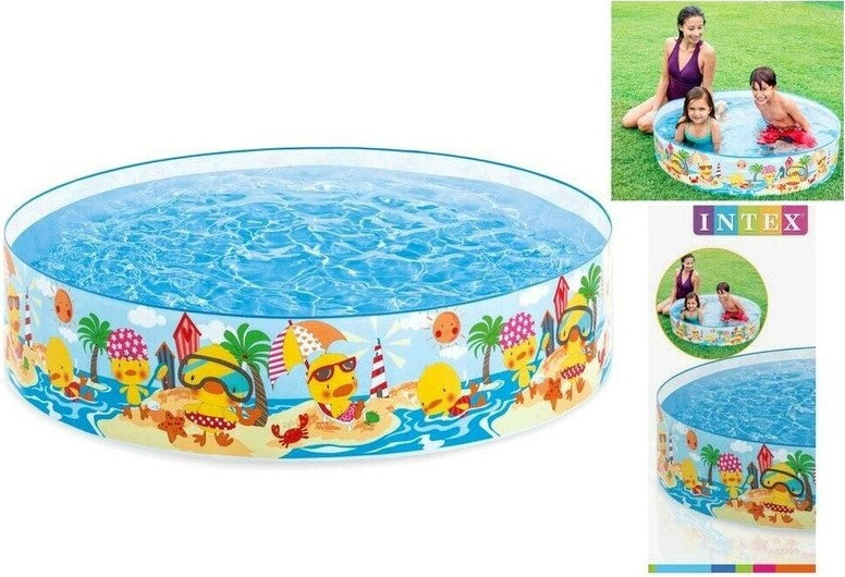 Intex 58477NP Duck Reef Kids Pool, 122 x 25 cm, 218 L