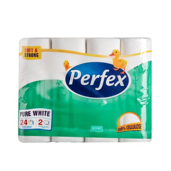 Perfex Boni 2-Ply Toilet Paper, 24 Rolls