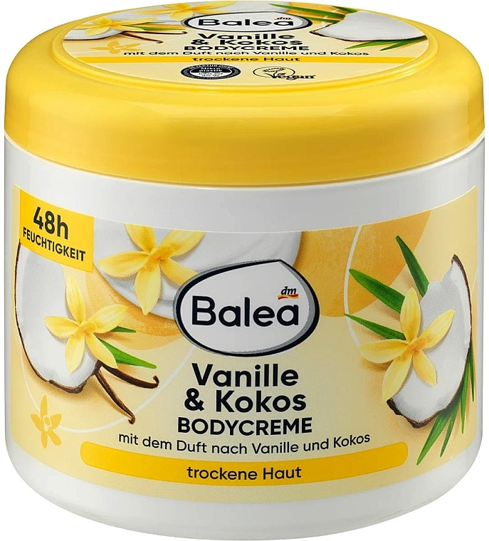 Balea Vanilla & Coconut Body Cream, 500 mL