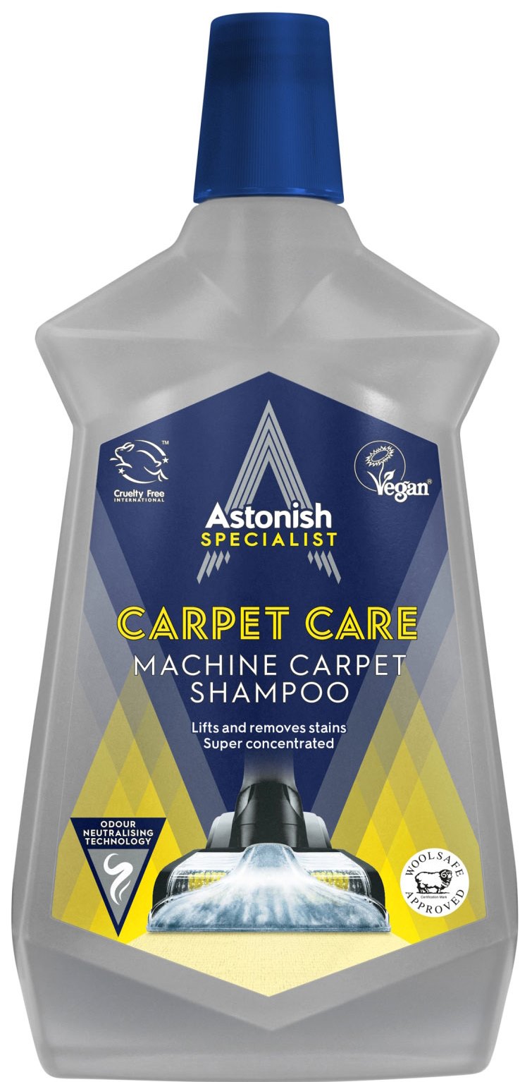Astonish Super-Concentrated Disinfecting Carpet Cleaner Shampoo for Vacuum Cleaners, 1 L
