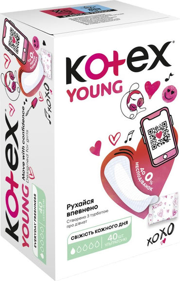 Kotex Young Slim Normal Panty Liners, 40 pcs - Image 2