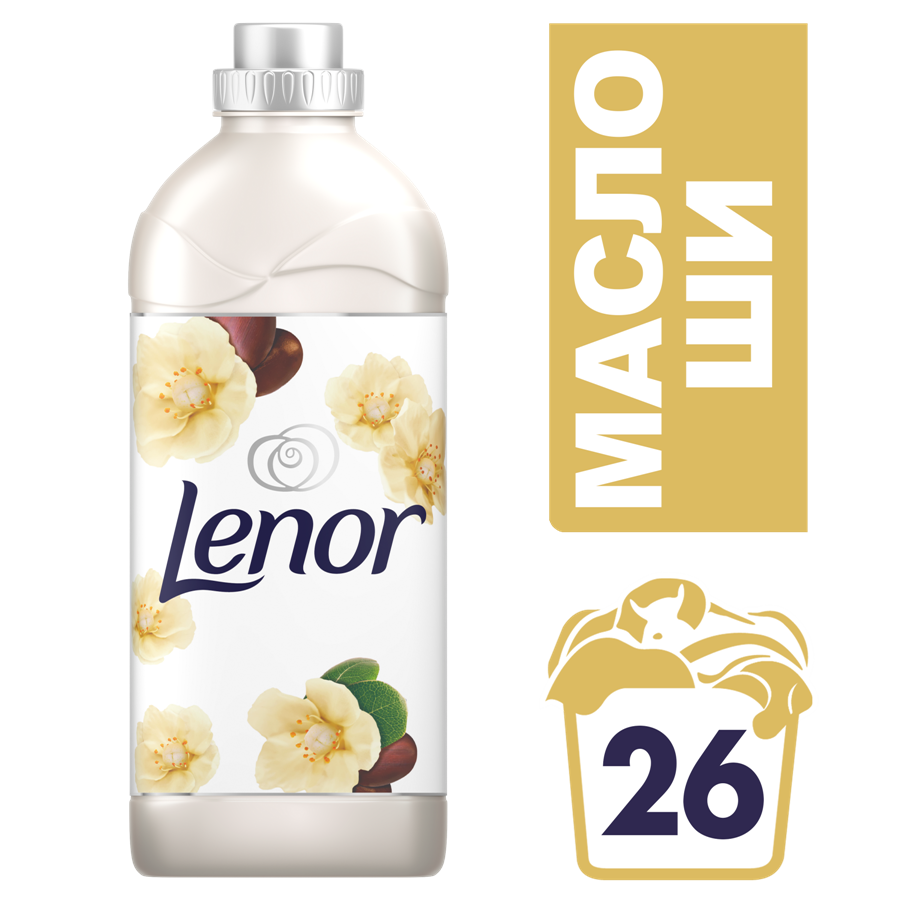 Lenor Nature-Inspired Shea Butter Fabric Softener, 910 mL