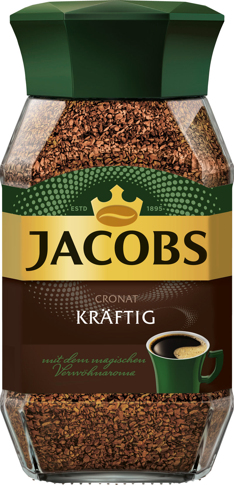 Jacobs Cronat Kraftig Instant Coffee, 190 g
