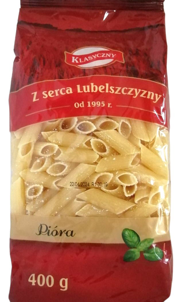 Klasyczny Penne Egg-Free Pasta, 400 g