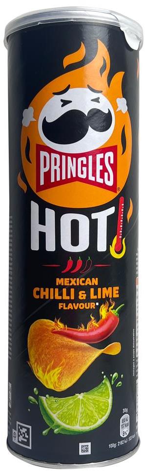 Pringles Hot Mexican Chilli & Lime Potato Chips, 160 g - Image 2