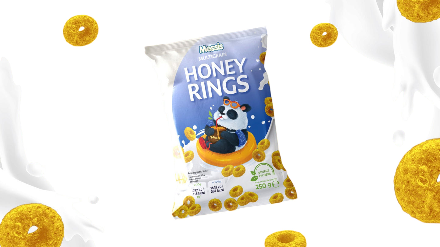 Messis Bubble Honey Rings Cereal, 250 g