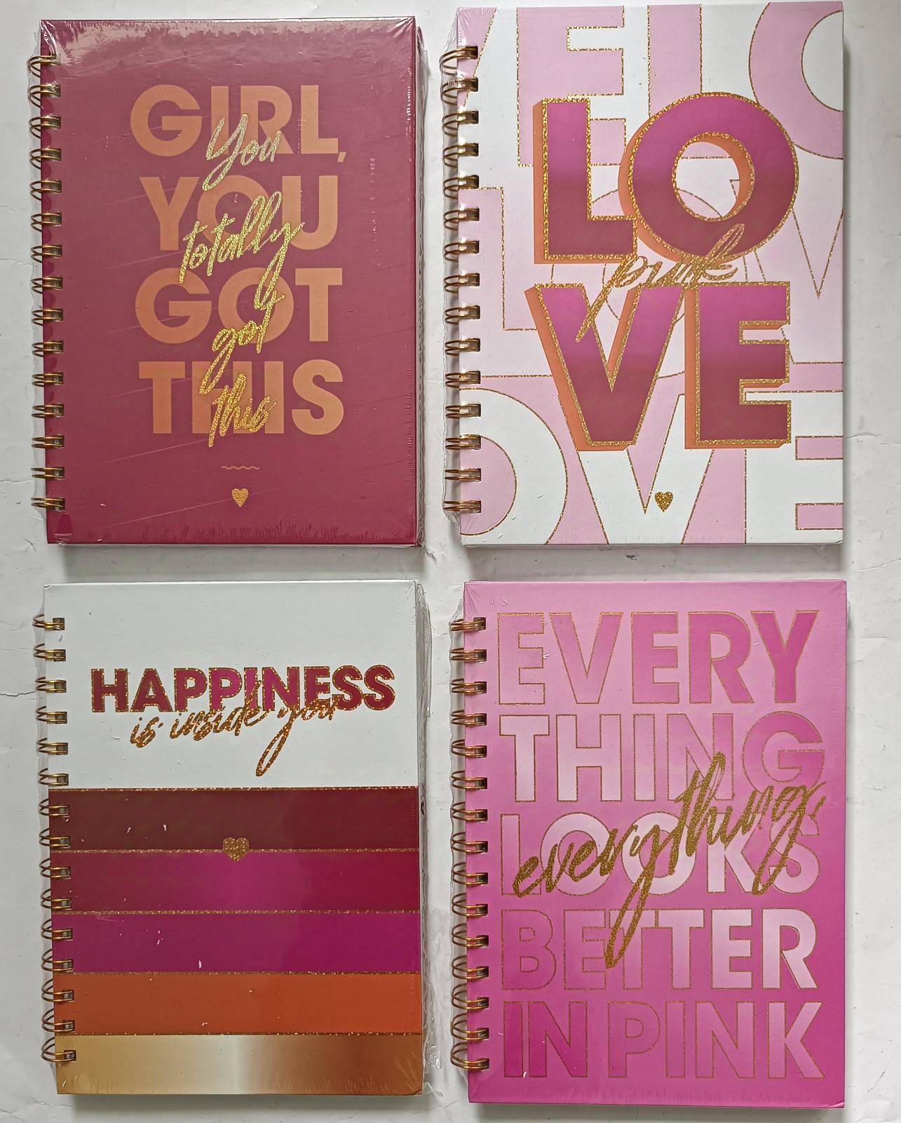 1813-19 Golden Lettering A5 Spiral Notebook, 80 Sheets - Image 2