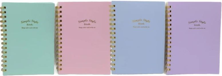 410-A5 Macaron A5 Spiral Notebook, 100 Sheets