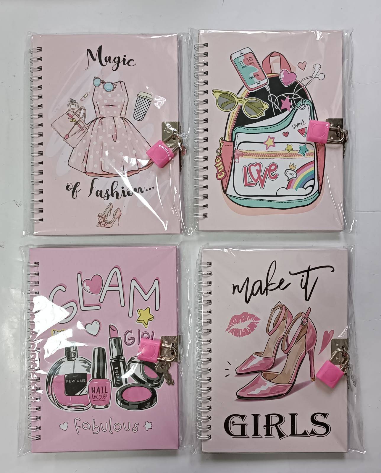 36961 Fashionistas B6 Kids' Locking Spiral Notebook, 50 Sheets - Image 2