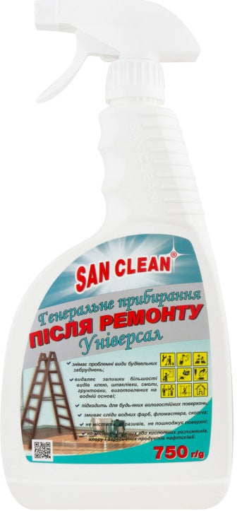 San Clean Universal Post-Renovation Deep Cleaner, 750 mL