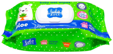 Baby Zaya Aloe Vera Baby Wet Wipes, 120 pcs - Image 2