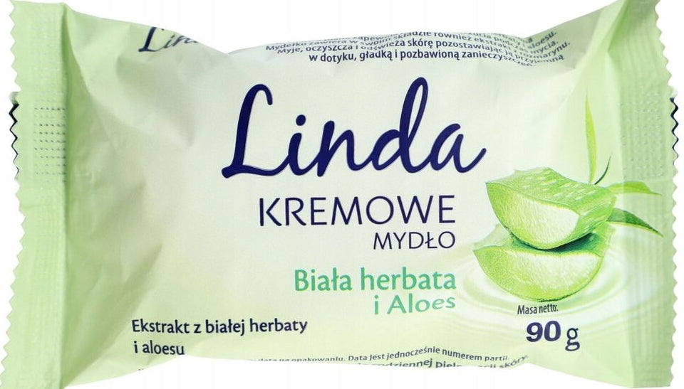Linda White Tea & Aloe Bar Soap, 90 g