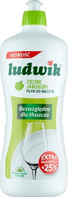 Ludwik Green Apple Dishwashing Liquid, 900 g