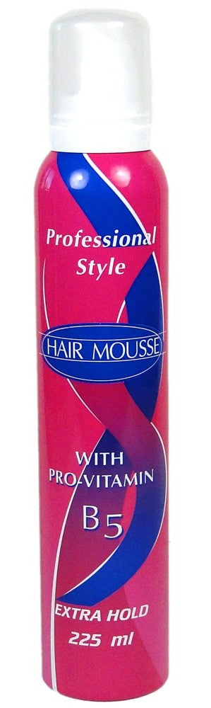 Professional Strong Hold Hair Mousse, 225 mL