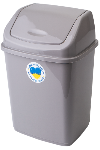 Aleana 122063 Trash Bin, Assorted Colors, 10 L