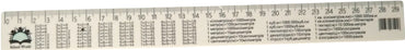30 cm Plastic Ruler with Multiplication Table - Image 2