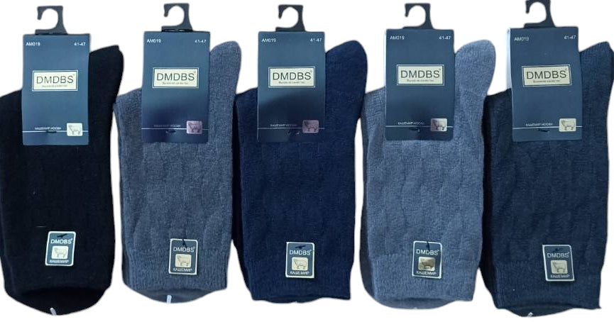 DMDBS AM019 Men's Cashmere Long Socks, Size 41-47