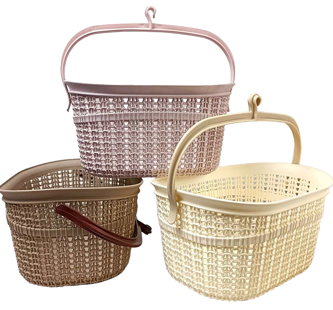 Plastart LA245 Clothespin Basket with Euro Hanging Hook