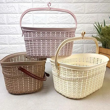 Plastart LA245 Clothespin Basket with Euro Hanging Hook - Image 2