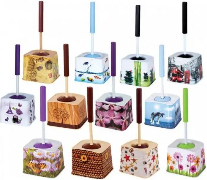 Elif Plastik 388 Plastic Toilet Brush with Holder