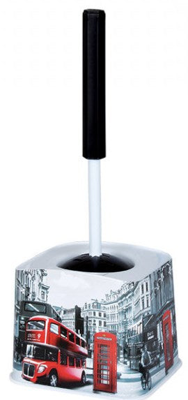 Elif Plastik 388 Plastic Toilet Brush with Holder - Image 2