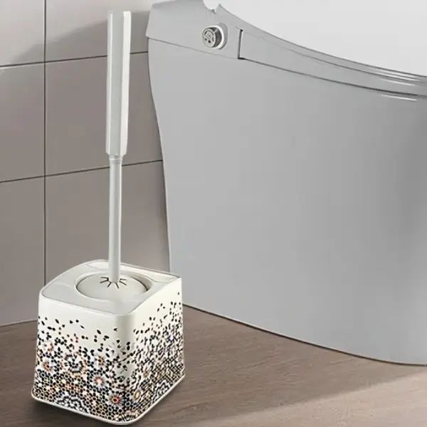 Elif Plastik 388 Plastic Toilet Brush with Holder - Image 3