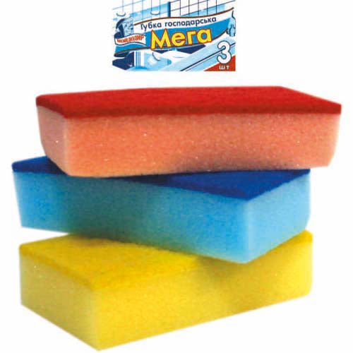 Moydodyr Mega Kitchen Sponges, 3 pcs