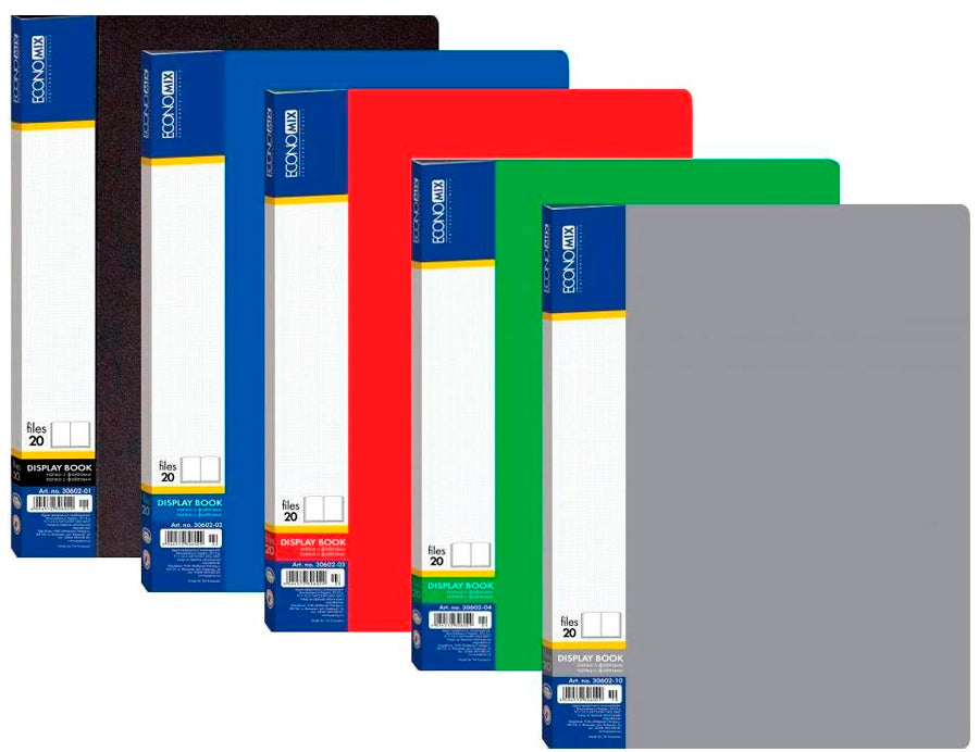 Economix 30602 A4 Folder with 20 Pockets