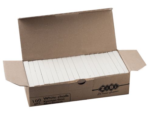 Zibi White Chalk, 100 Pieces - Image 2