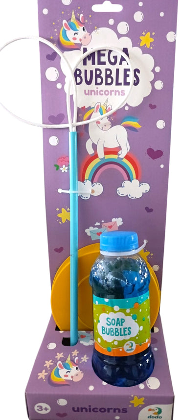Dodo Toys 500118 Mega Bubbles Unicorn Bubble Solution with Tray, 450 mL - Image 2