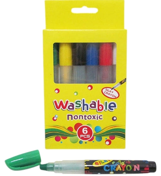 HY-300-6 (0334) Colored Gel Crayons, 6 Colors